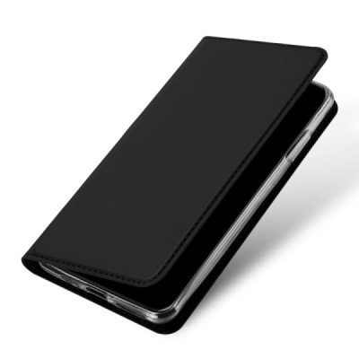 „Dux Ducis“ Skin serijos Apple iPhone 11 Pro Max juodas odinis atverčiamas dėklas / Priedai.lt