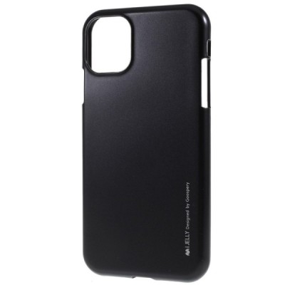 Apple iPhone 11 Mercury juodas kieto silikono TPU dėklas - nugarėlė / Priedai.lt