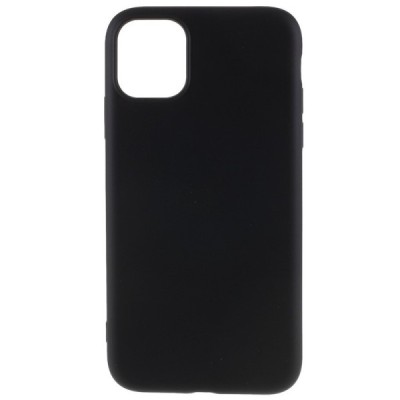 Apple iPhone 11 Pro Max kieto silikono TPU juodas dėklas - nugarėlė / Priedai.lt