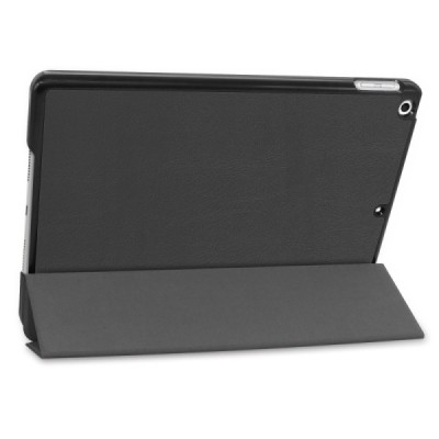 Apple iPad 10,2 (2019) atverčiamas juodas odinis dėklas - knygutė (sulankstomas) / Priedai.lt