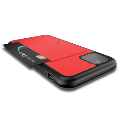 „Dux Ducis“ Pocard Apple iPhone 11 Pro Max raudonas kieto silikono dėklas / Priedai.lt