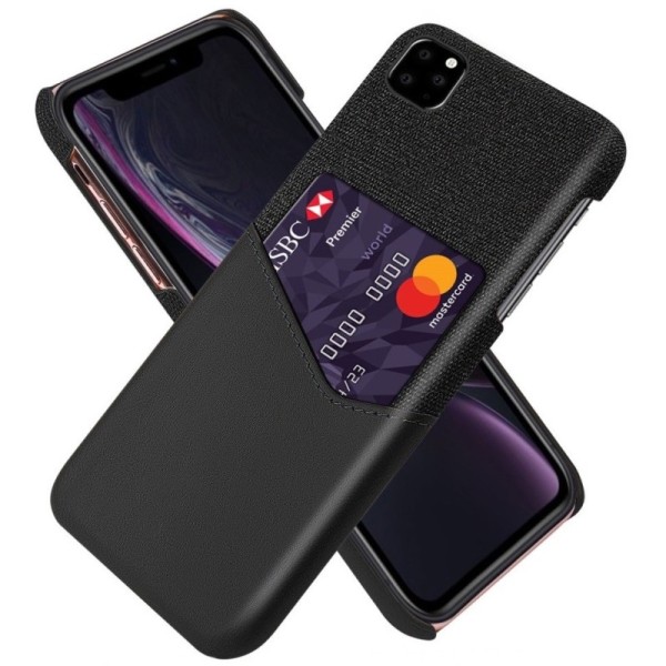 „KSQ“ Shell kaaned taskuga - must (iPhone 11 Pro Max)