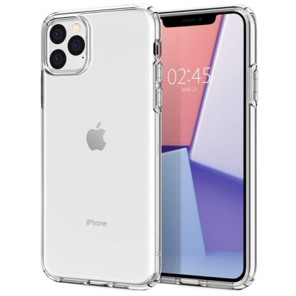 Kõva silikoon (TPU) kaaned - läbipaistev (iPhone 11 Pro Max)