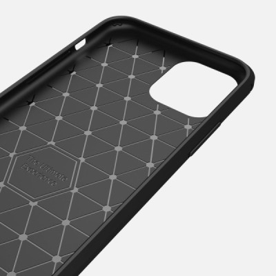 Apple iPhone 11 Pro kieto silikono TPU juodas dėklas - nugarėlė / Priedai.lt