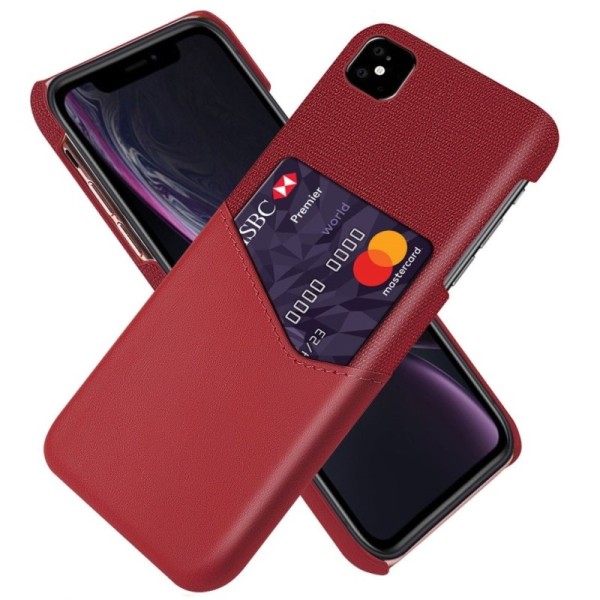 „KSQ“ Shell kaaned taskuga - punane (iPhone 11)