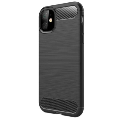 Apple iPhone 11 kieto silikono TPU juodas dėklas - nugarėlė / Priedai.lt