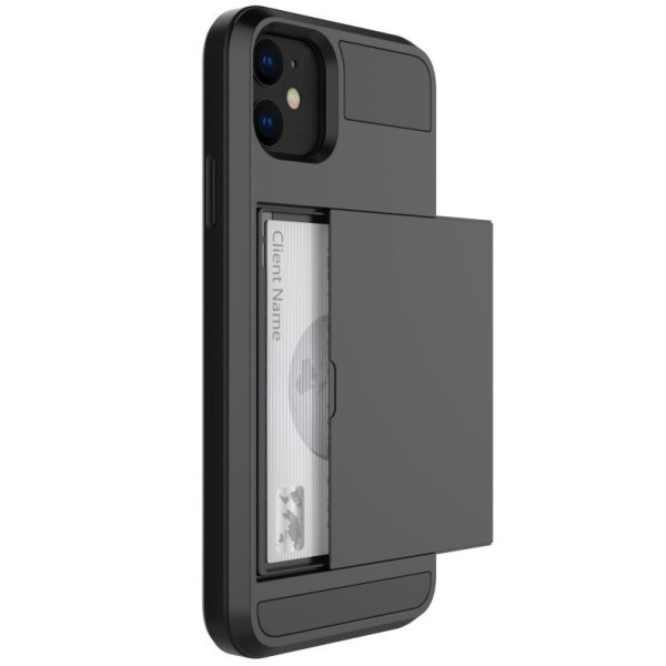„Sliding“ Card Holder kaaned - must (iPhone 11)