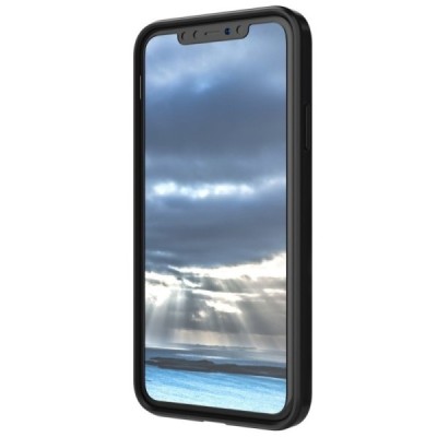 „Sliding“ Card Holder Apple iPhone 11 juodas kieto silikono dėklas / Priedai.lt