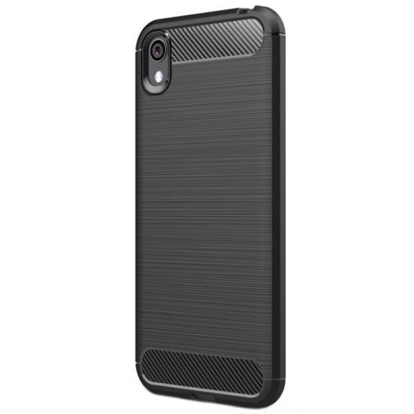 „Carbon“ Kõva silikoon (TPU) kaaned - must (Y5 2019 / Honor 8S)