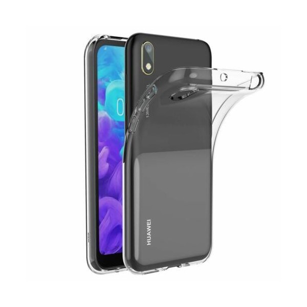 Kõva silikoon (TPU) kaaned - läbipaistev (Y5 2019 / Honor 8S)