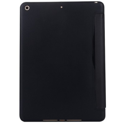 Apple iPad 10,2 (2019) solidus atverčiamas juodas odinis dėklas - knygutė (sulankstomas) / Priedai.lt