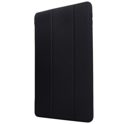 Apple iPad 10,2 (2019) solidus atverčiamas juodas odinis dėklas - knygutė (sulankstomas) / Priedai.lt