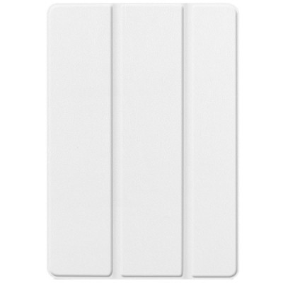 Apple iPad 10,2 (2019) atverčiamas baltas odinis dėklas - knygutė (sulankstomas) / Priedai.lt
