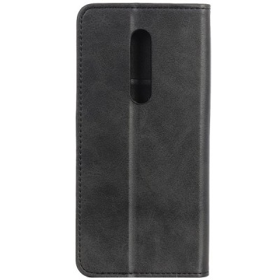 Solidus Nokia 4.2 (2019) juodas odinis atverčiamas dėklas / Priedai.lt