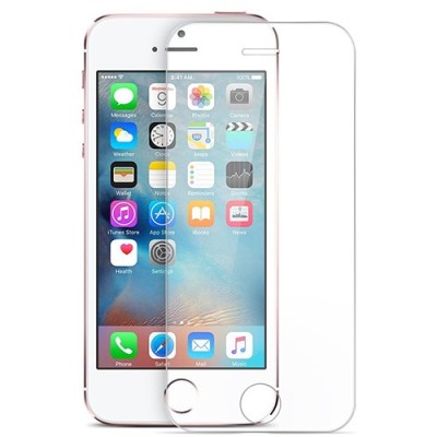 Apple iPhone 5 (SE) skaidrus apsauginis ekrano stiklas (tempered glass 0.3mm 9H) | Priedai.lt