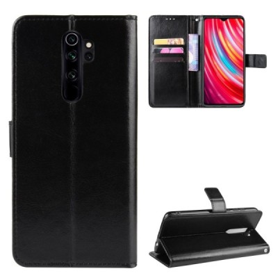 Xiaomi Redmi Note 8 Pro juodas odinis atverčiamas dėklas - knygutė | Priedai.lt