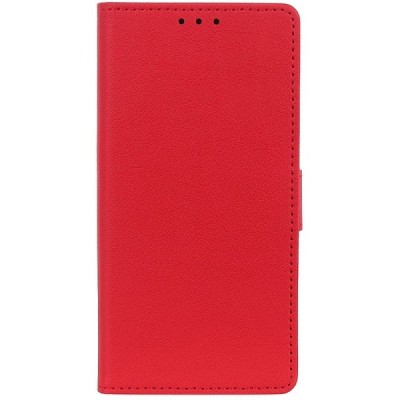 LG K40 raudonas odinis atverčiamas dėklas - knygutė | Priedai.lt