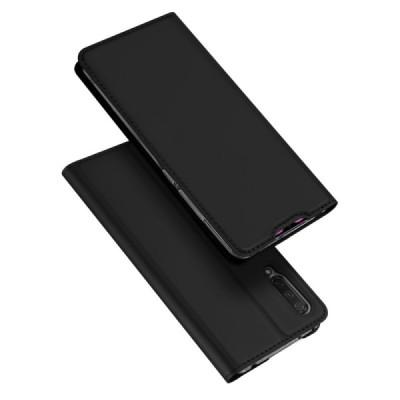 Xiaomi Mi 9 Lite „Dux Ducis“ Skin serijos juodas odinis atverčiamas dėklas - knygutė | Priedai.lt