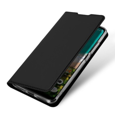 Xiaomi Mi A3 „Dux Ducis“ Skin serijos juodas odinis atverčiamas dėklas - knygutė | Priedai.lt