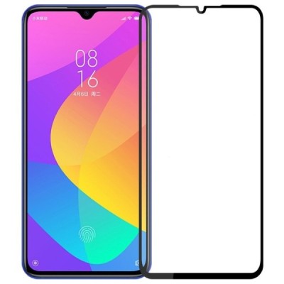 Xiaomi Mi A3 (Mi CC9e) „Rurihai“ 9H Tempered Glass sustiprintos apsaugos juodas pilnai dengiantis apsauginis ekrano stiklas 0,26
