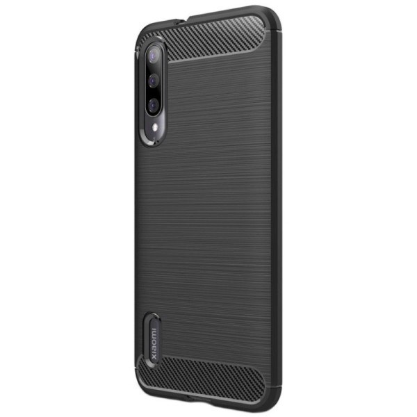 „Carbon“ Kõva silikoon (TPU) kaaned - must (Mi A3)