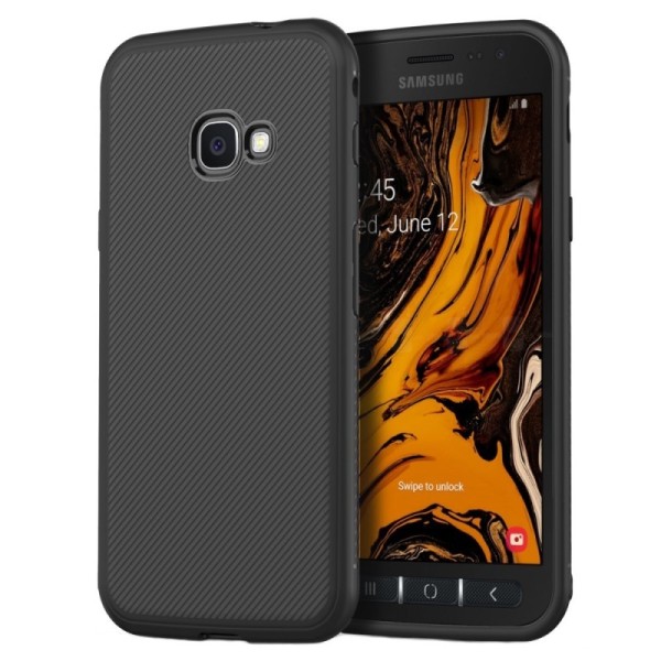 „Jazz“ Kõva silikoon (TPU) kaaned - must (Galaxy Xcover 4 / 4S)