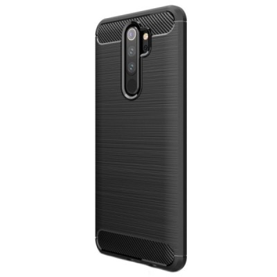 Xiaomi Redmi Note 8 Pro kieto silikono TPU juodas dėklas - nugarėlė / Priedai.lt