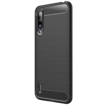 Xiaomi Mi 9 Lite kieto silikono TPU juodas dėklas - nugarėlė / Priedai.lt