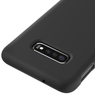 Samsung Galaxy S10e „Shell“ kieto silikono TPU juodas dėklas - nugarėlė | Priedai.lt