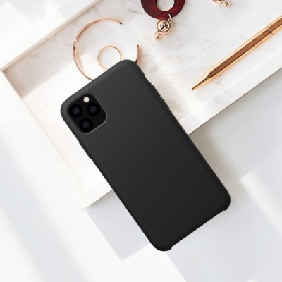 Appe iPhone 11 Pro "Nillkin" Flex Liquid Silicone juodas dėklas - nugarėlė | Priedai.lt