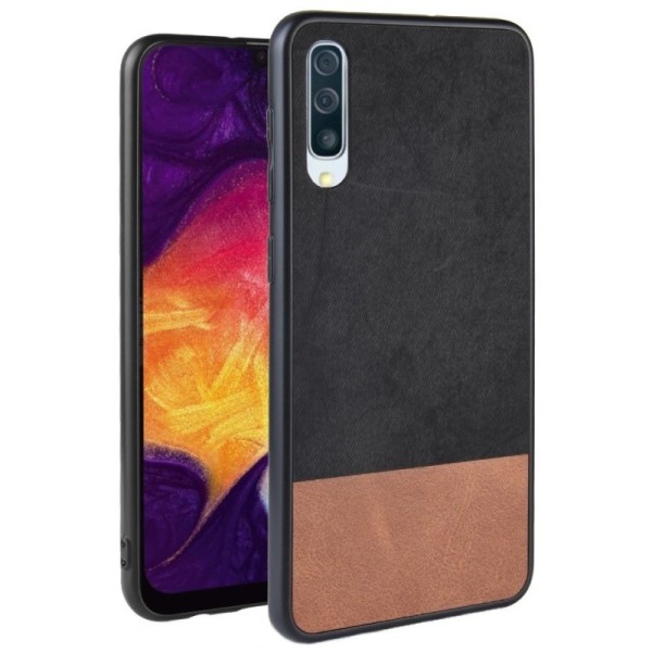„Bi-Color“ Splicing kaaned - pruun / must (Galaxy A70)