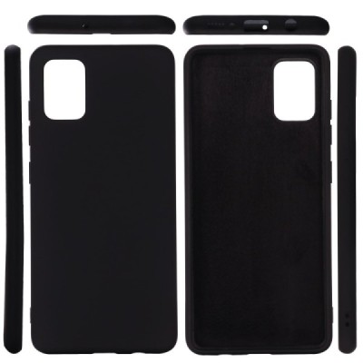 Samsung Galaxy A51 (A515) Shell kieto silikono TPU juodas dėklas - nugarėlė | Priedai.lt