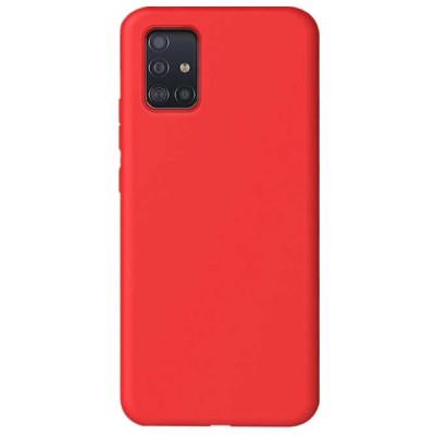 Samsung Galaxy A51 (A515) Shell kieto silikono TPU raudonas dėklas - nugarėlė | Priedai.lt