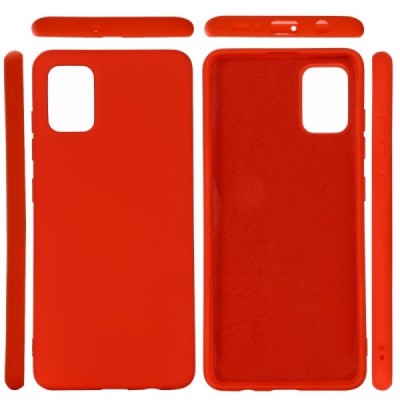 Samsung Galaxy A51 (A515) Shell kieto silikono TPU raudonas dėklas - nugarėlė | Priedai.lt