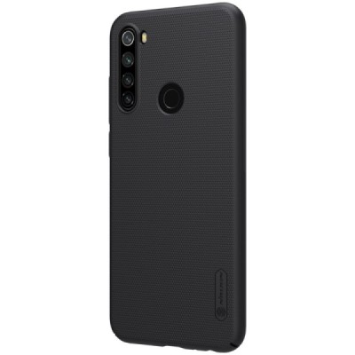 Xiaomi Redmi Note 8T Nillkin Frosted Shield juodas plastikinis dėklas, nugarėlė | Priedai.lt