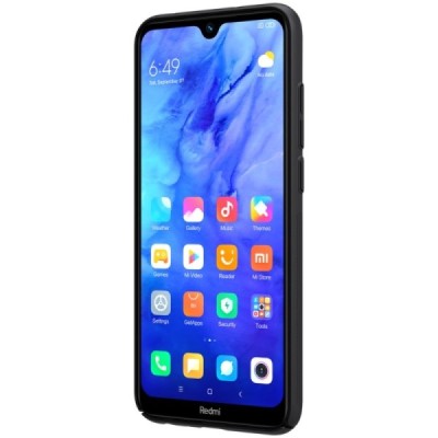 Xiaomi Redmi Note 8T Nillkin Frosted Shield juodas plastikinis dėklas, nugarėlė | Priedai.lt