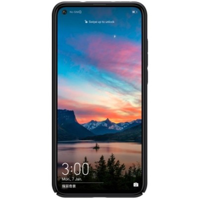 Huawei Honor View 20 (V20) Nillkin Frosted Shield juodas plastikinis dėklas | Priedai.lt