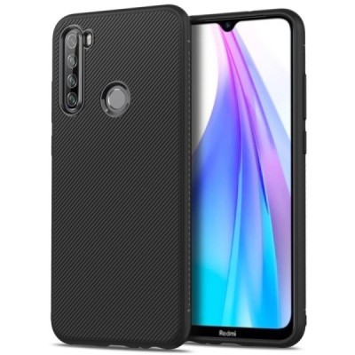 Xiaomi Redmi Note 8T kieto silikono TPU juodas dėklas - nugarėlė | Priedai.lt