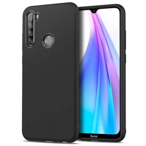 „Lealates“ Kõva silikoon (TPU) kaaned - must (Redmi Note 8T)