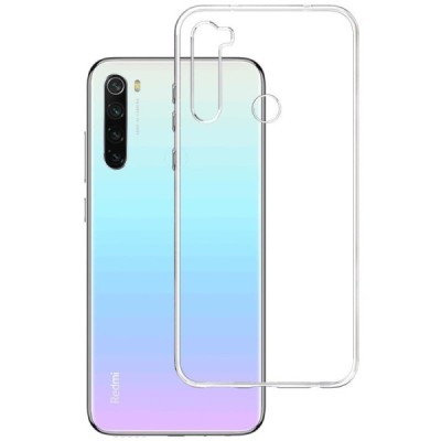 Xiaomi Redmi Note 8T skaidrus (permatomas) silikoninis TPU ploniausias pasaulyje dėklas | Priedai.lt