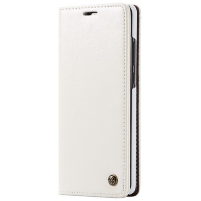 Samsung Galaxy A70 (A705F) CaseMe solidus atverčiamas baltas odinis dėklas - knygutė | Priedai.lt