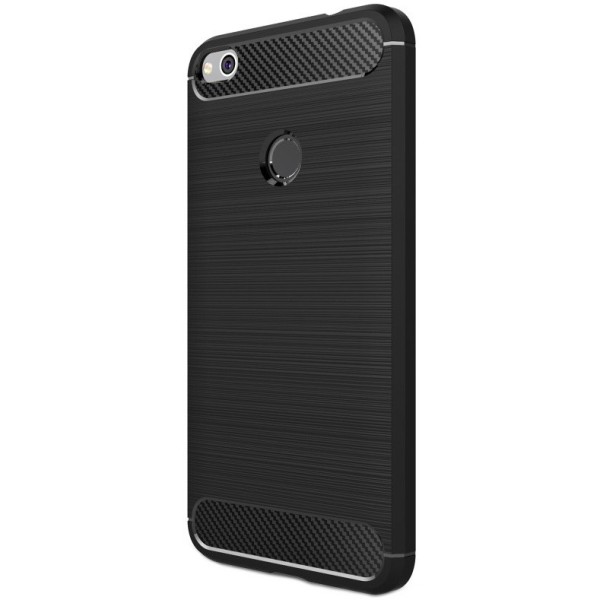„Carbon“ Kõva silikoon (TPU) kaaned - must (P9 Lite 2017 / P8 Lite 2017)