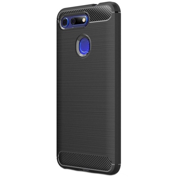 „Carbon“ Kõva silikoon (TPU) kaaned - must (Honor View 20 / V20)