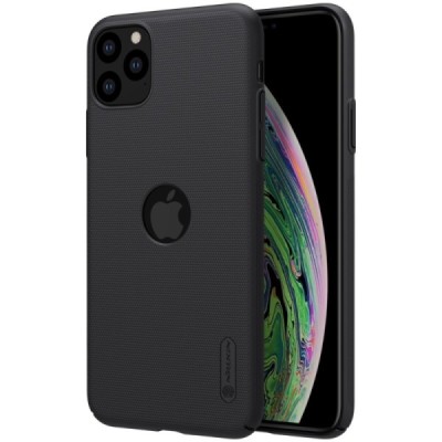 Nillkin Super Frosted Shield Apple iPhone 11 Pro Max juodas plastikinis dėklas | Priedai.lt