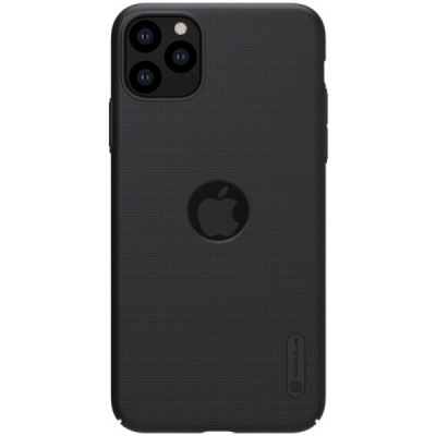 Nillkin Super Frosted Shield Apple iPhone 11 Pro Max juodas plastikinis dėklas | Priedai.lt