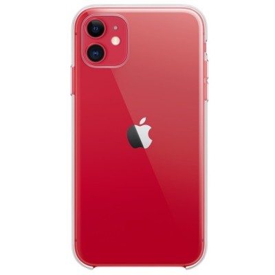 Apple iPhone 11 skaidrus (permatomas) kieto silikono TPU ploniausias pasaulyje bespalvis dėklas - nugarėlė | Priedai.lt