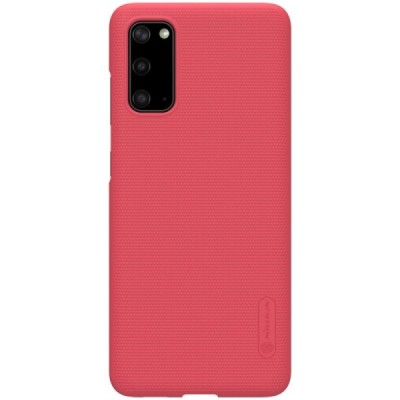 Samsung Galaxy S20 Nillkin Frosted Shield raudonas plastikinis dėklas, nugarėlė | Priedai.lt