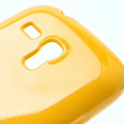 Mercury geltonas Samsung Galaxy S3 mini i8190 TPU kieto silikono dėklas (nugarėlė) / Priedai.lt