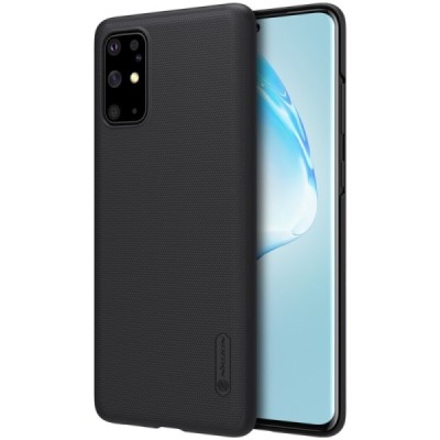 Samsung Galaxy S20+ Plus (G985) Nillkin Frosted Shield juodas plastikinis dėklas, nugarėlė | Priedai.lt