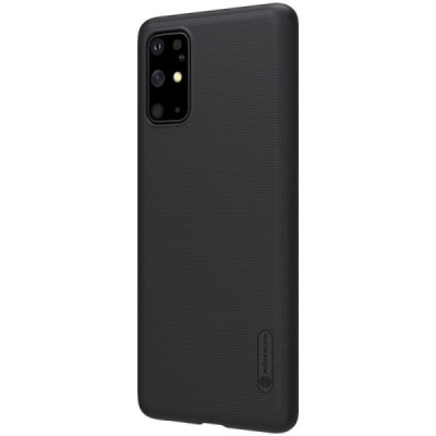 Samsung Galaxy S20+ Plus (G985) Nillkin Frosted Shield juodas plastikinis dėklas, nugarėlė | Priedai.lt